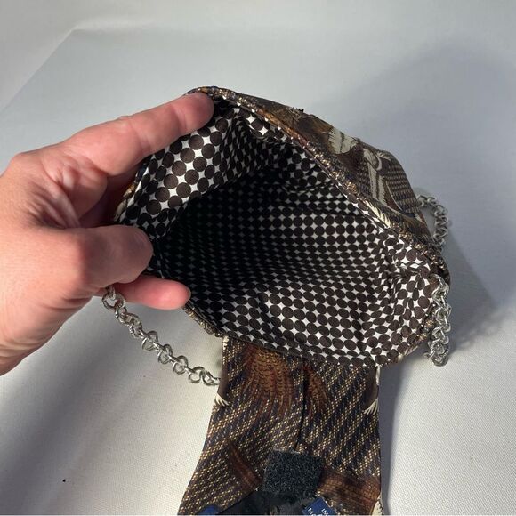 Handmade Silk Tie Clutch Bag - Picture 2 of 4
